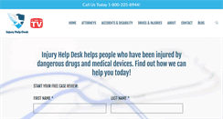 Desktop Screenshot of injuryhelpdesk.com