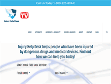 Tablet Screenshot of injuryhelpdesk.com